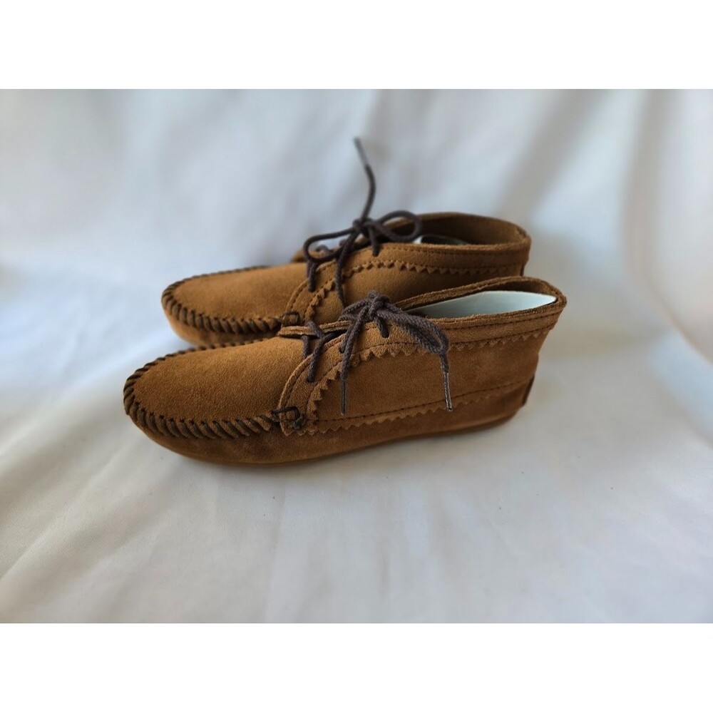 Minnetonka 273 Suede Ankle Boot Dusty Brown Bootie - Womens size 8 - NEW